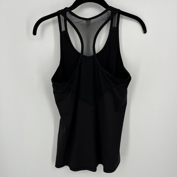 Athleta Womens Mesh Chi Tank Top Size XS Black Athletic Basic Workout Gym Wear - Picture 2 of 14